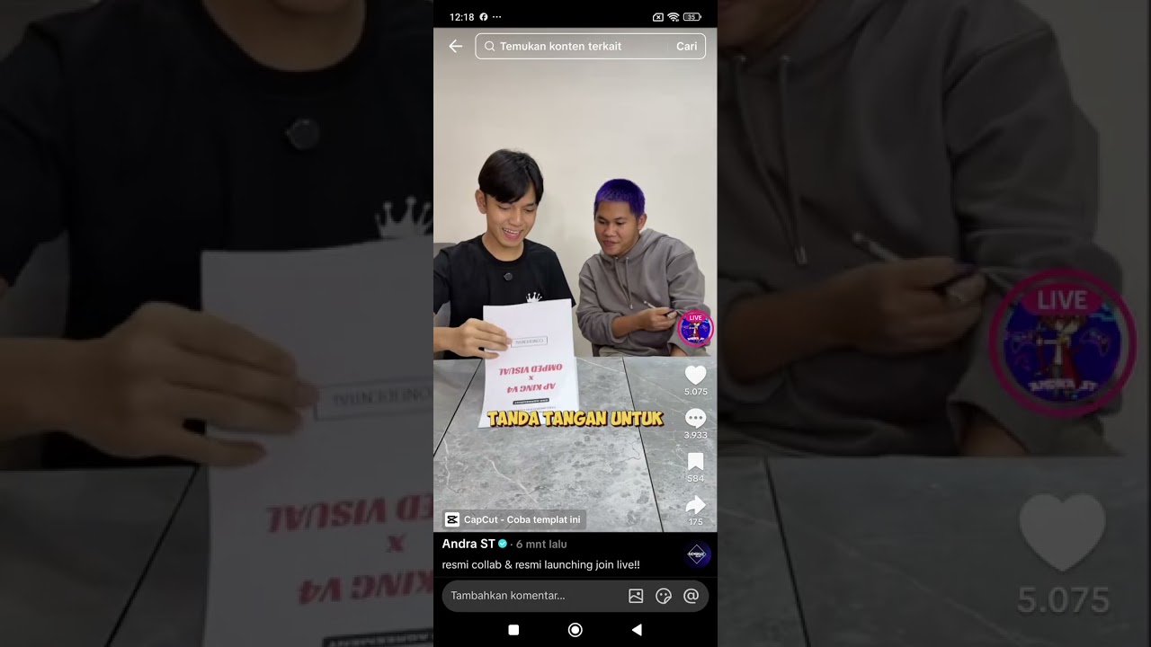 Kemunculan tim omped visual. Kocak😂😂