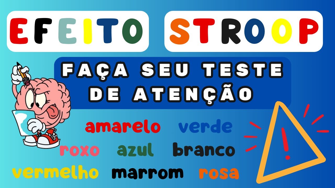 Teste de atenção - EFEITO STROOP