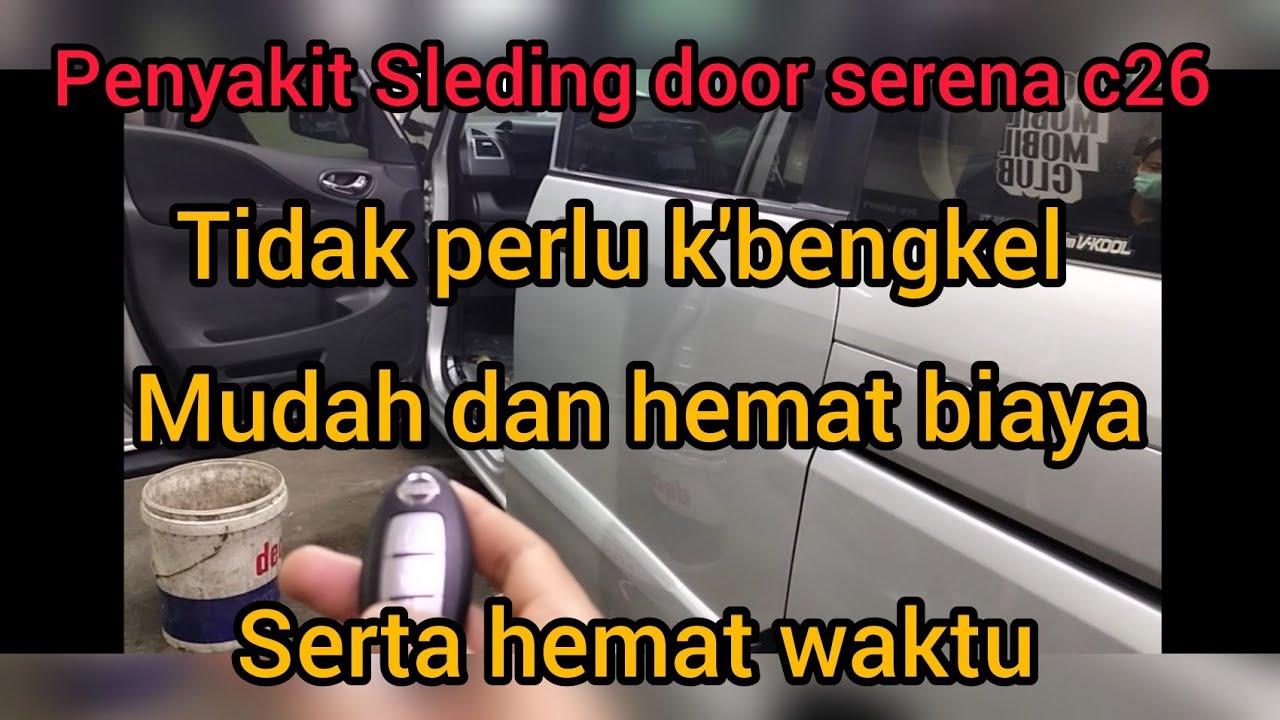 cara perbaiki pintu sleding door serena c26