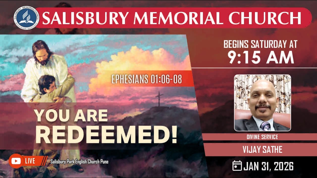 CHURCH SERVICE LIVE || YOU ARE REDEEMED! || JAN 31, 2026 || @ 09:15 AM
