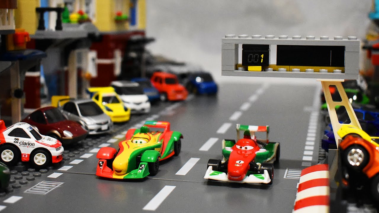 Francesco Bernoulli VS Rip Clutchgoneski's Dual racing! - Pixar Cars StopMotion