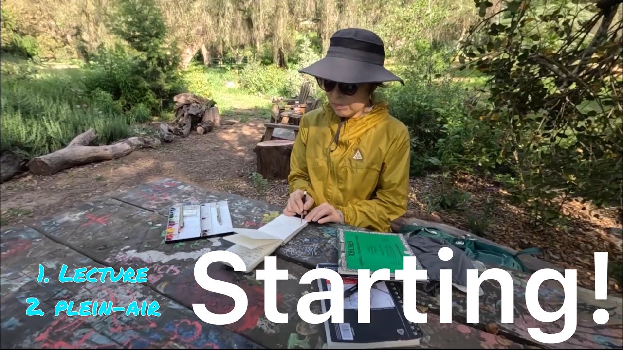 STARTING/Plein-Air/Outside Painting/Hiltscher Park