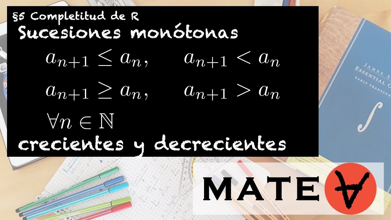 Monotonía de sucesiones Definición Ejemplos