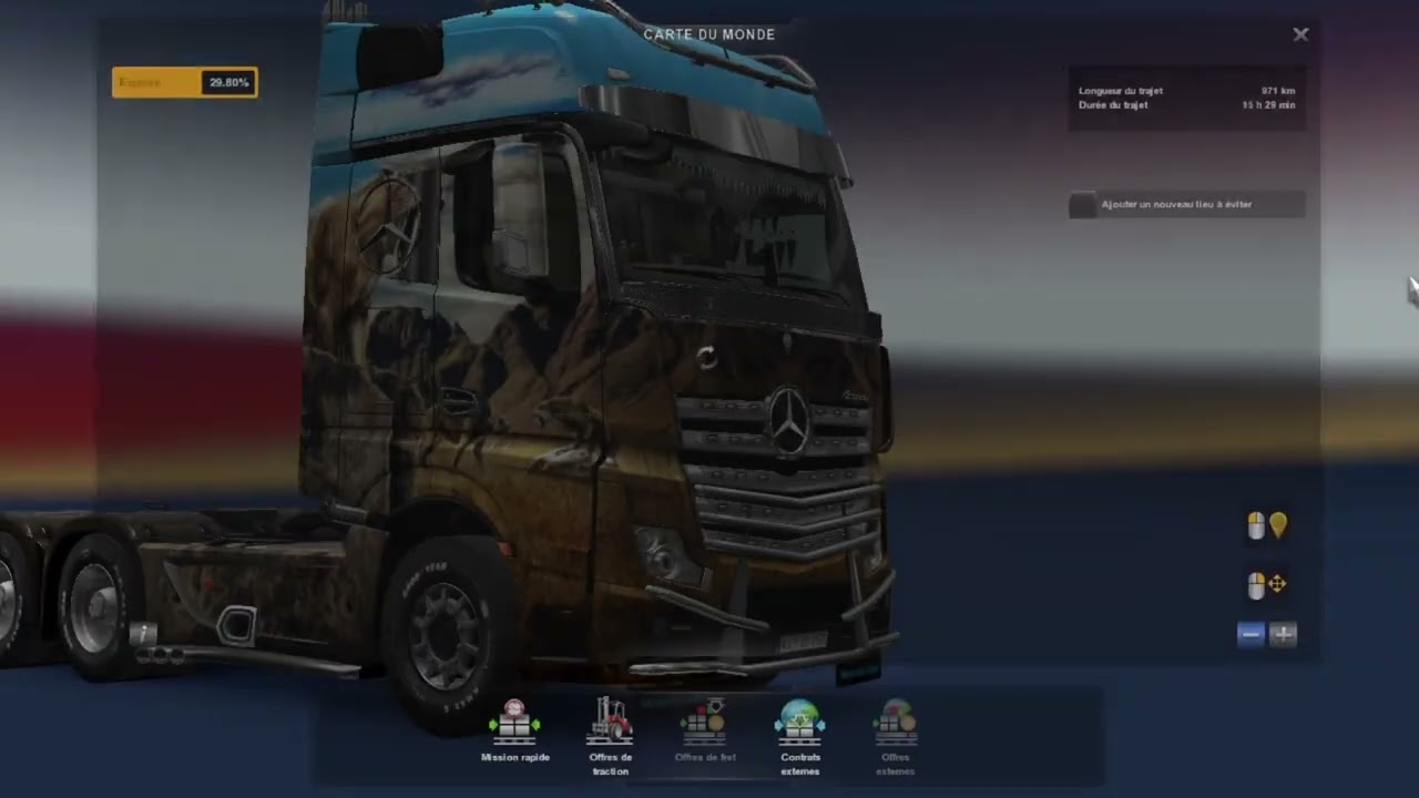 Euro Truck Simulator 2 clermont ferrand à parme