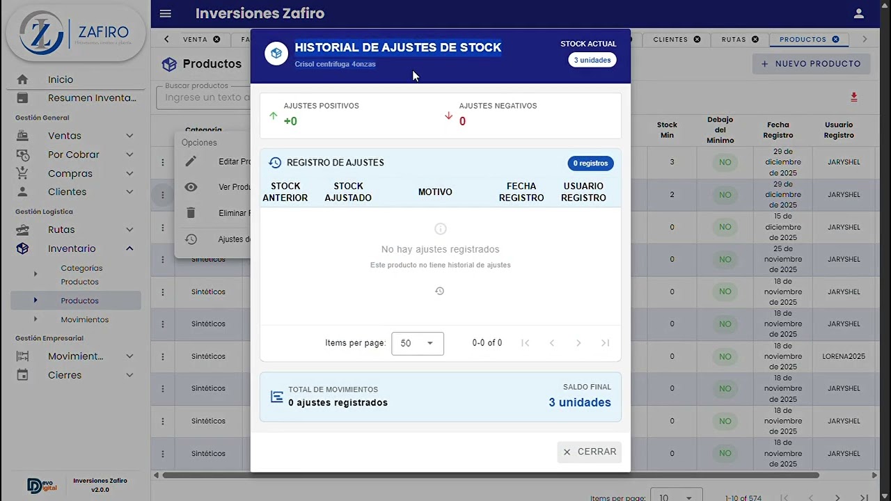Sistema de Facturacion e Inventario