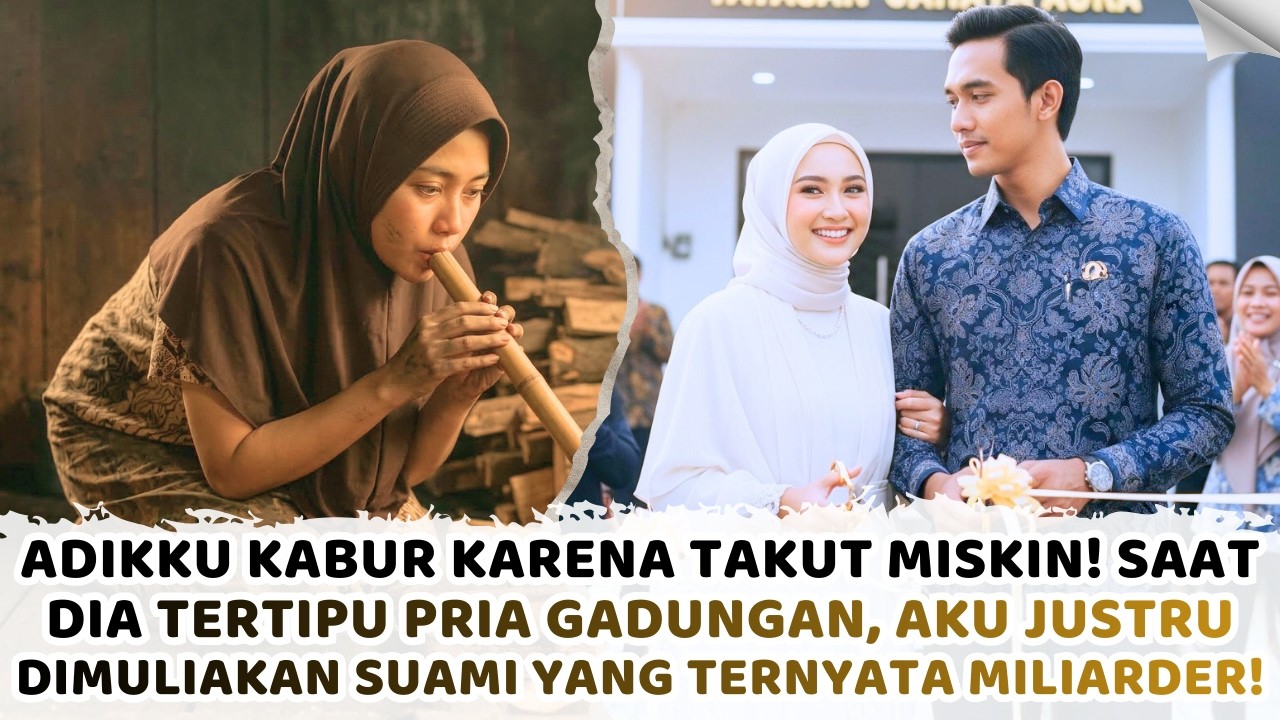 ADIKKU KABUR KARENA TAKUT MISKIN! Saat Dia Tertipu Pria Kaya Palsu, Aku Justru Dimuliakan Suamiku
