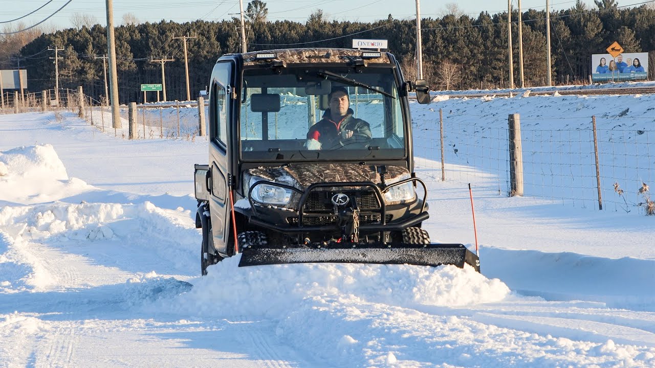 RTV-X1100C с электрическим/гидравлическим фронтальным отвалом Kubota V5008!