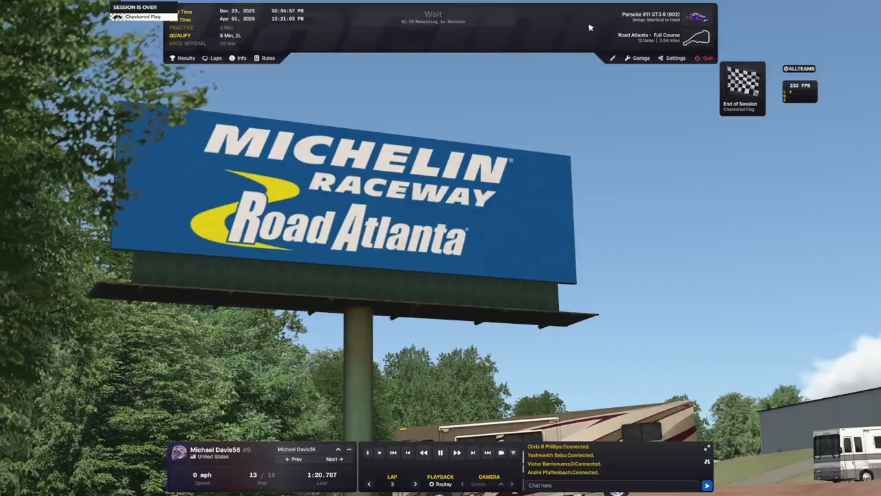 iRacing | Porsche GT3 Road Atlanta