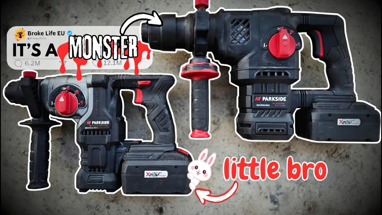 Supermarket MONSTER! Parkside Performance PKHAP 2058 / 205 A1 SDS rotary hammer drill from LIDL test
