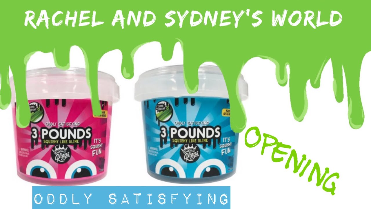3 Pounds of Slime Opening with Rachel and Sydneys World