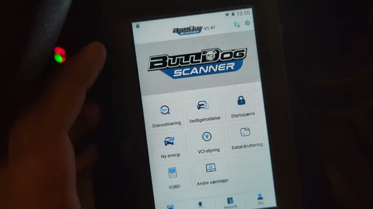 Test af Bulldog Mini Turbo Scanner på VW Caddy 1.6 TDI