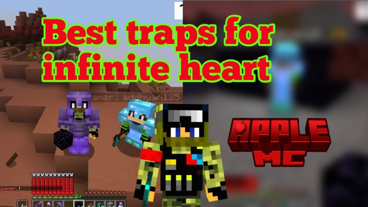 Best traps to get unlimited heart in banana realm season 2 l applemc l lifesteal smp