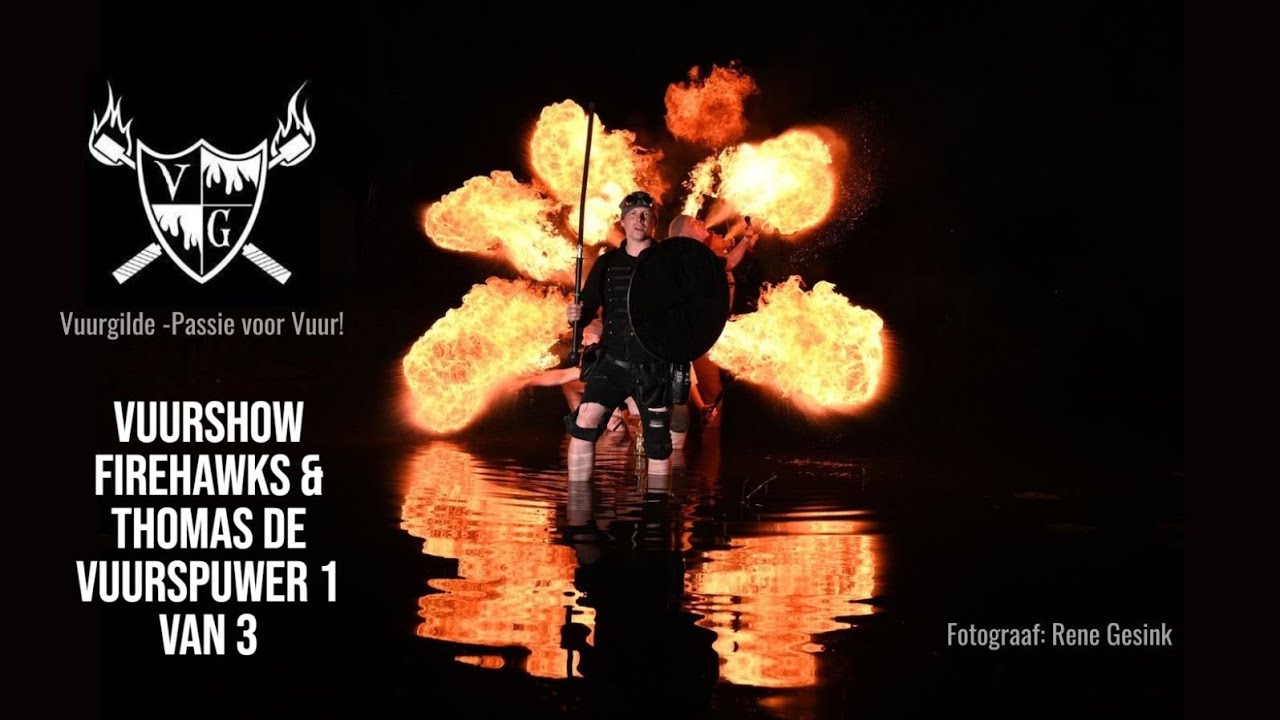 Vuurshow 1/3 FireHawks & Thomas de Vuurspuwer Middeleeuws Winschoten 2023