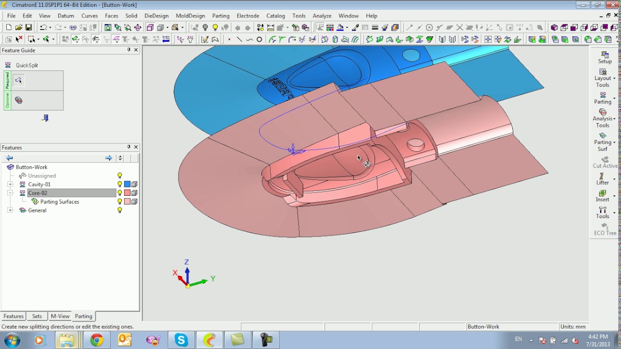 Button mold