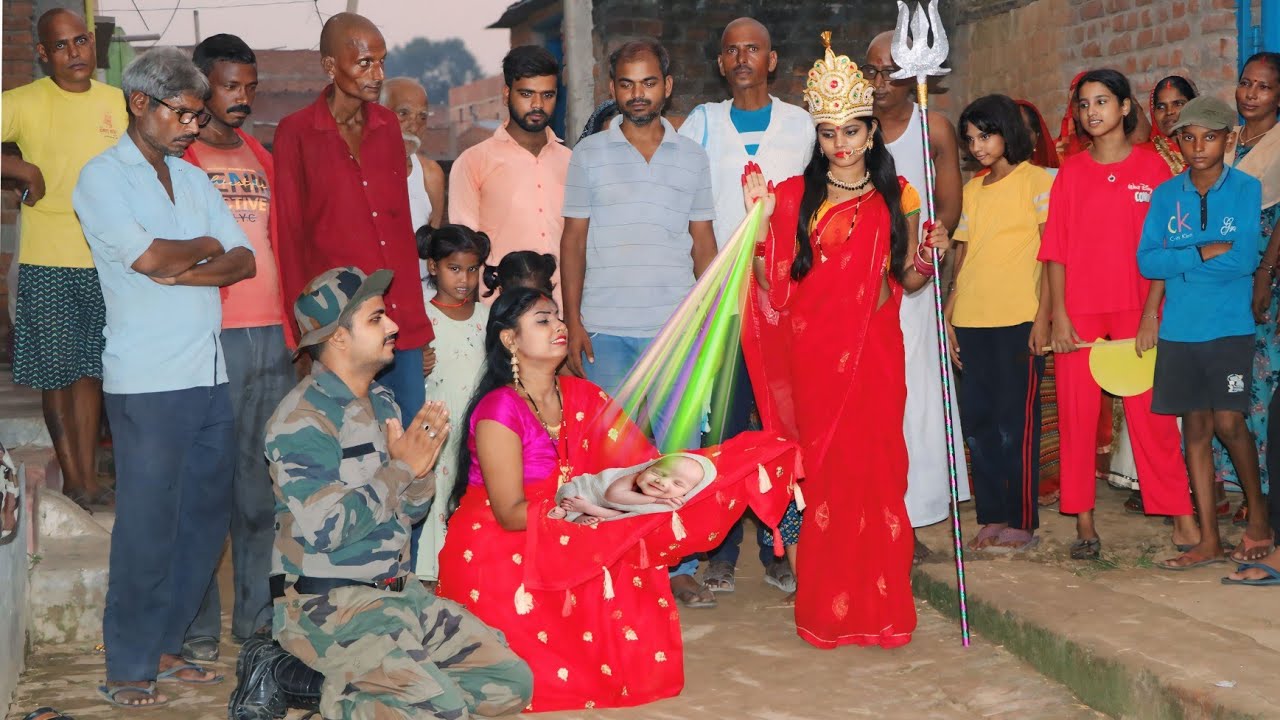 बानझीन भक्त औरत की ऐसी हालत मे देखकर,रो पड़ी दुर्गा माता|फिर आंचल में देदी एक बेटा खुशी से रोया फौजी