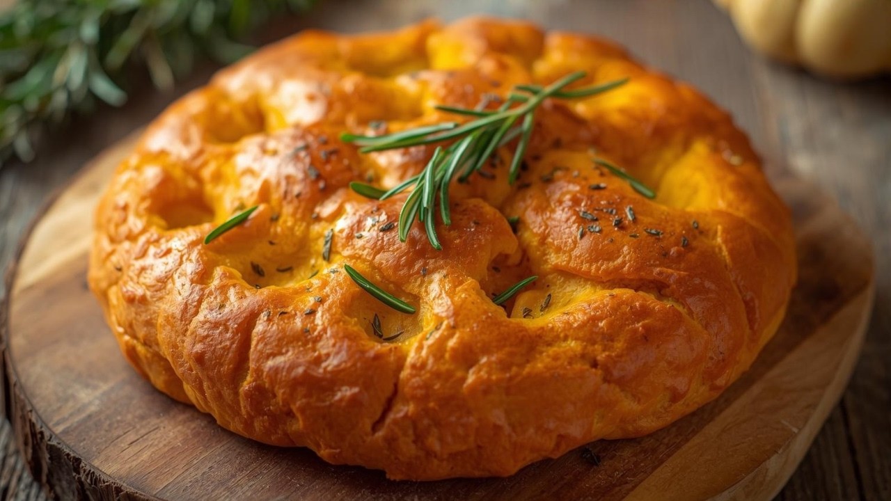 PAN de CALABAZA FÁCIL SIN AMASAR: Esponjoso Por Dentro y Crujiente Por Fuera