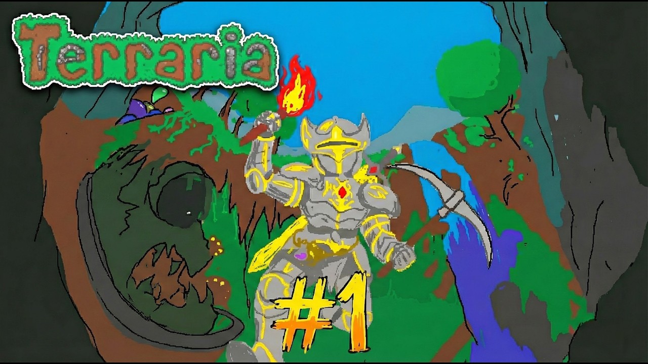Mi primera vez solo en terraria