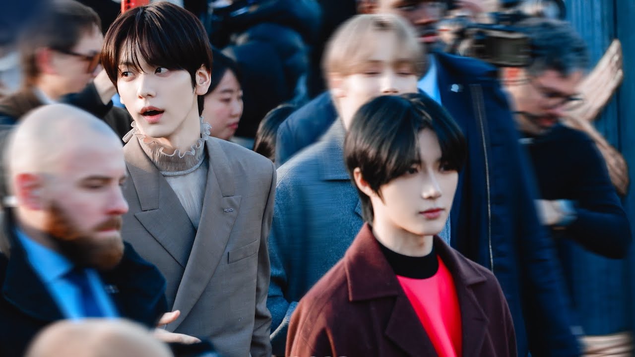 240119 TOMORROW X TOGETHER TXT are the MAIN EVENT @ Dior fashion show in Paris 🇫🇷 January 19th 2024