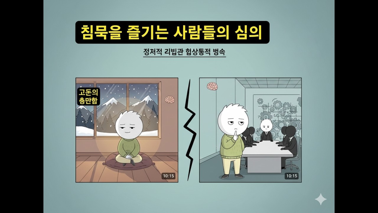 당신이 조용할수록 세상이 당신을 주목하는 심리 법칙