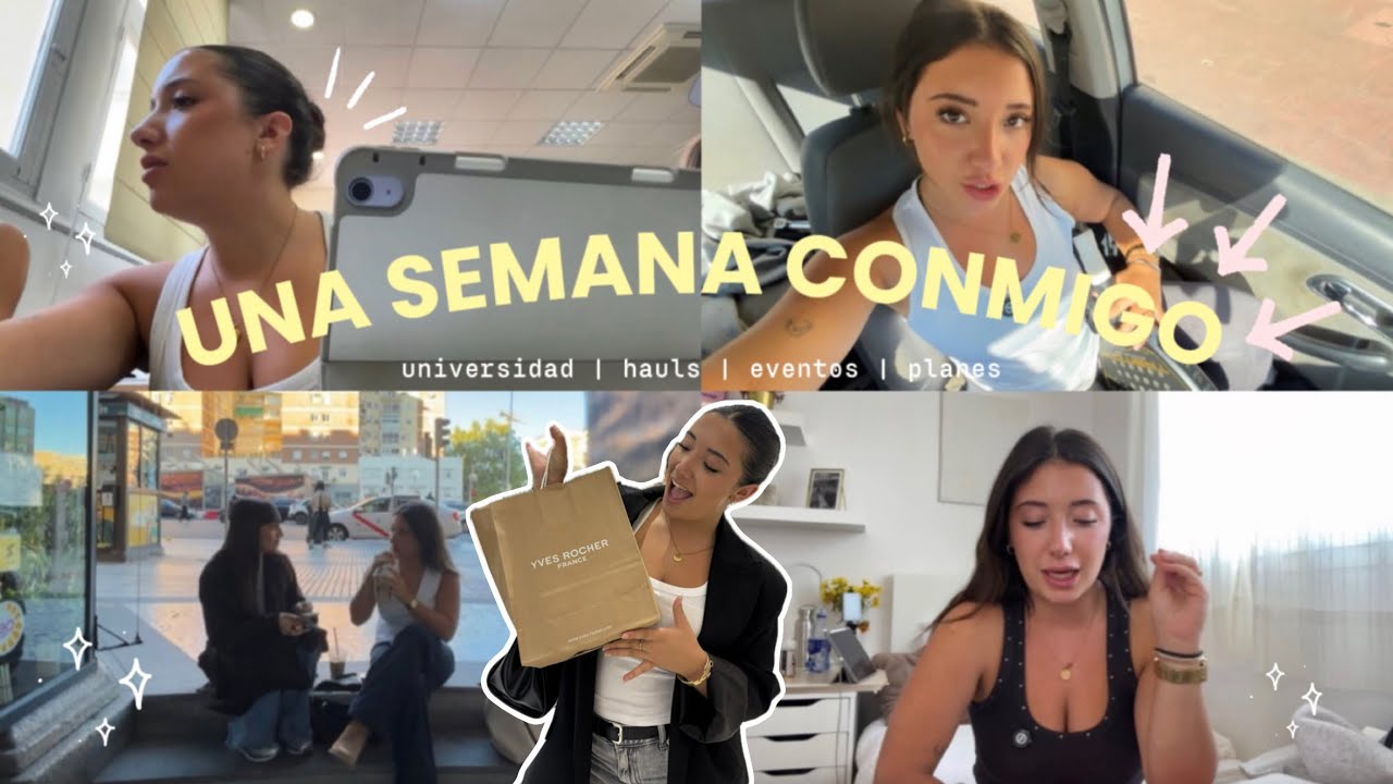 VLOG una semana de UNIVERSIDAD conmigo| clases, eventos, hauls, charlita🎀☕️