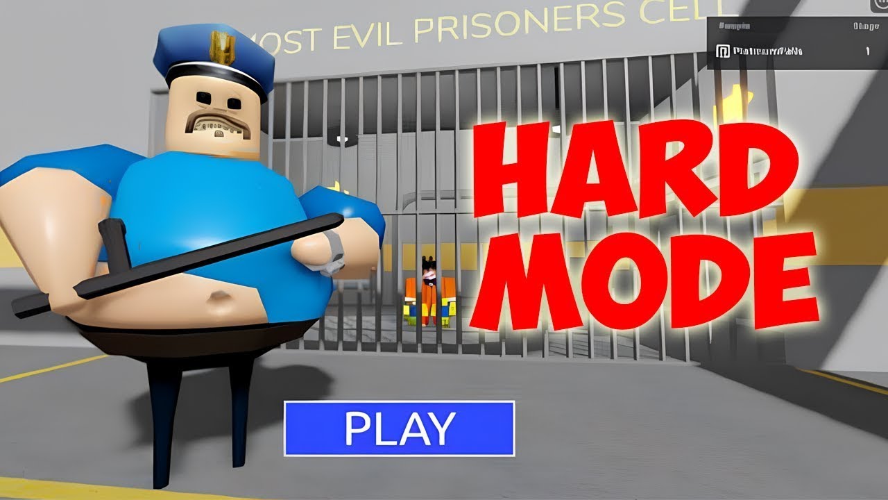 Roblox Barry Prison Run Obby HARD MODE - ( Roblox )