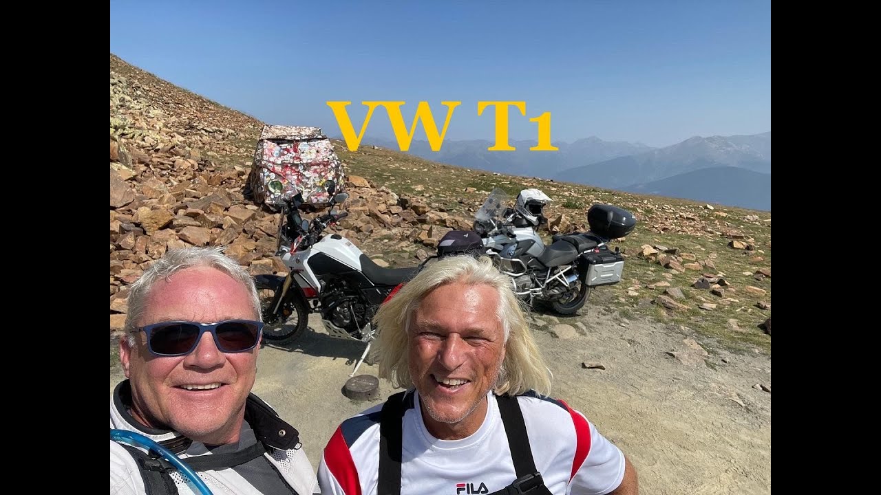 Motorcycle in Andorra and the mountains of the Pyrenees. Ep 1 Pic Negre and the VW-T1