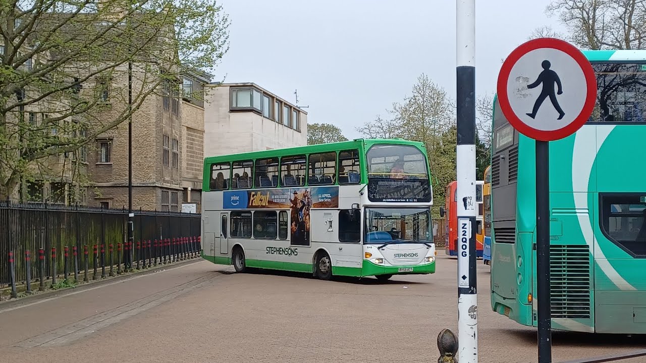 Buses in Cambridge City Centre | Drummer Street, Emmanuel Street, St Andrew's Street | 10/04/2024