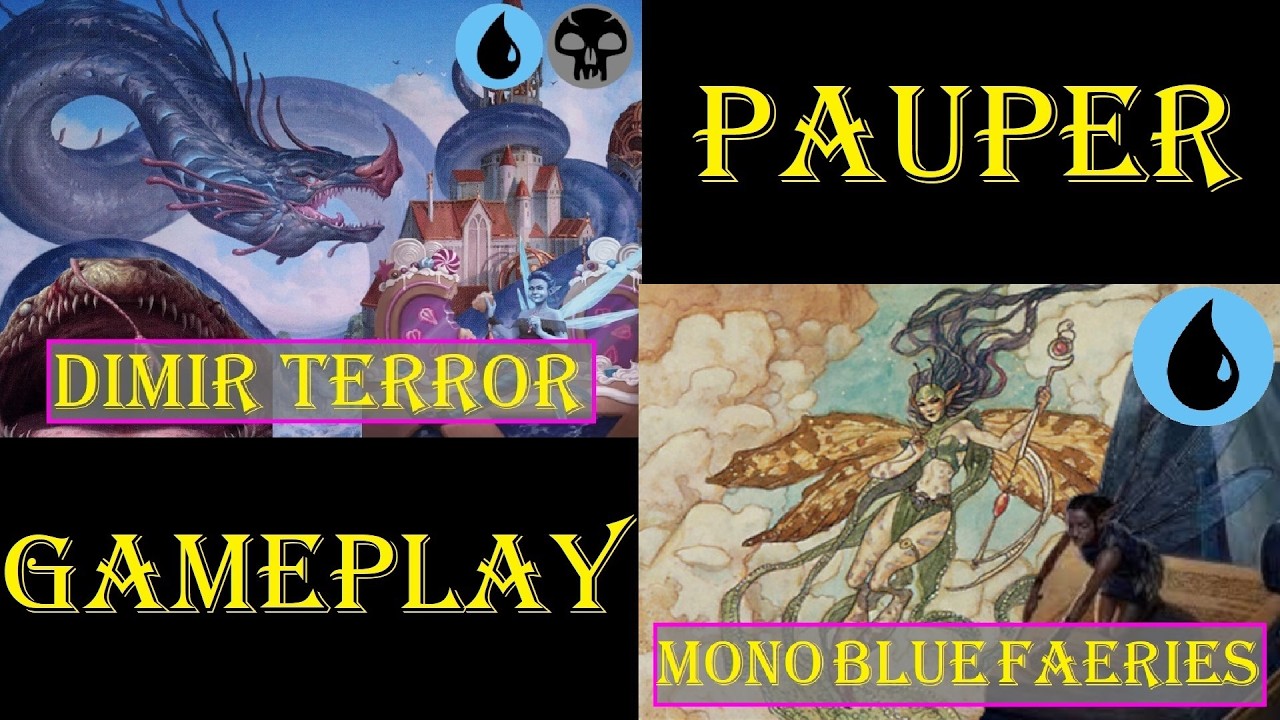 Dimir Terror Vs Mono Blue Fadas [PAUPER] Gameplay Ao Vivo #mtgpauper #mtgpaupergameplay