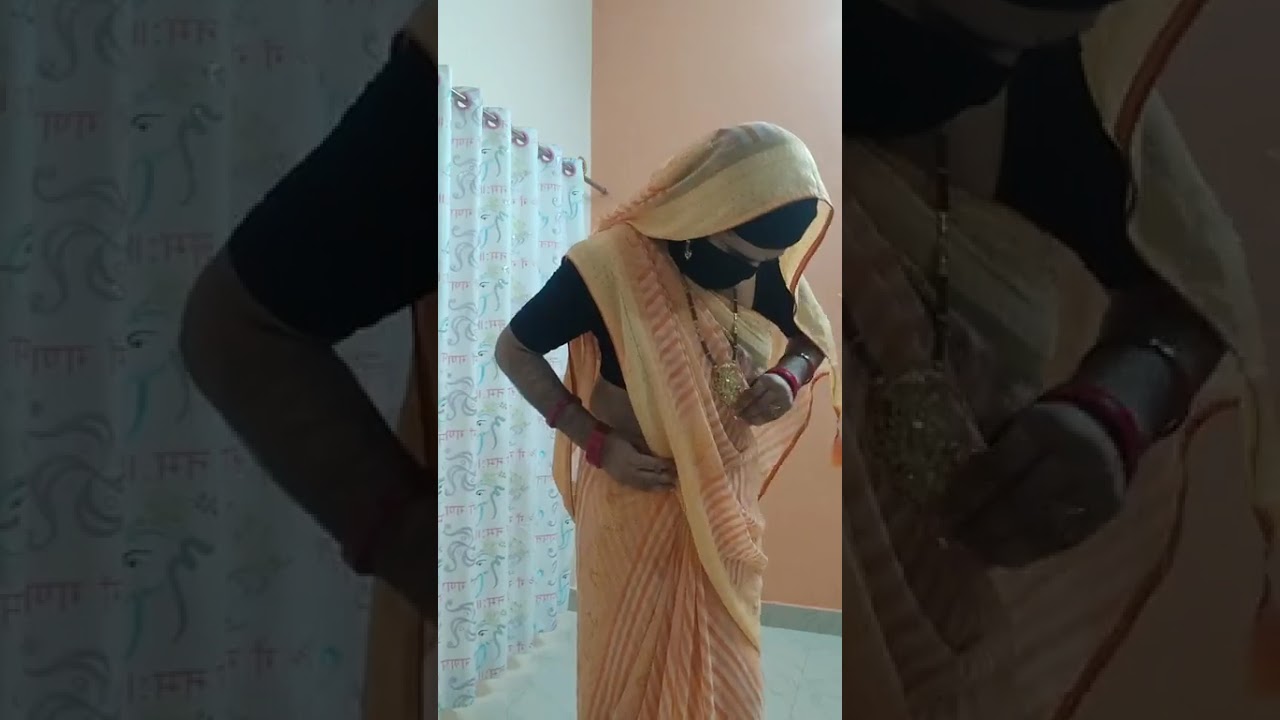 Me in my mother's saree.male to female crossdresser