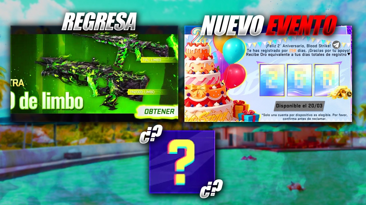 RESERVA CARTAS LIMBO, EVENTO ORO GRATIS, NUEVA RECOMPENSA / TODO LO QUE SE VIENE A BLOOD STRIKE