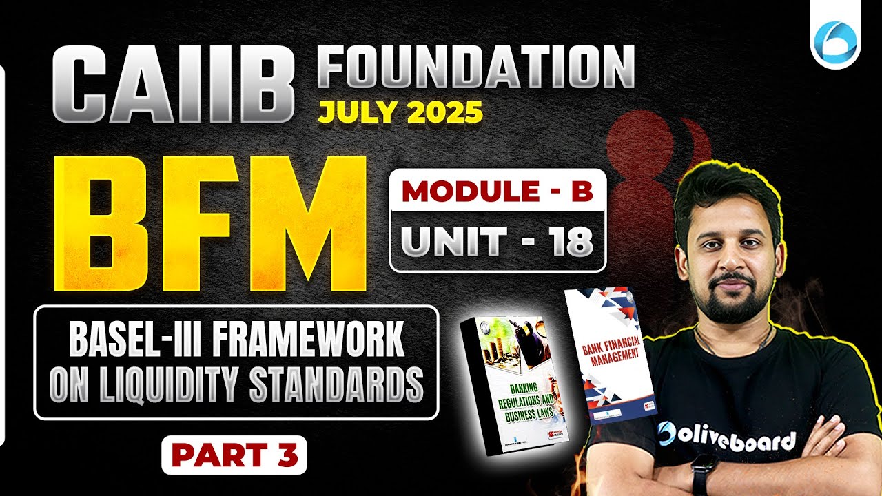 CAIIB July 2025 BFM Module B Unit 18 Part - 3 | CAIIB Online Classes 2025 | By Rajeev Sir