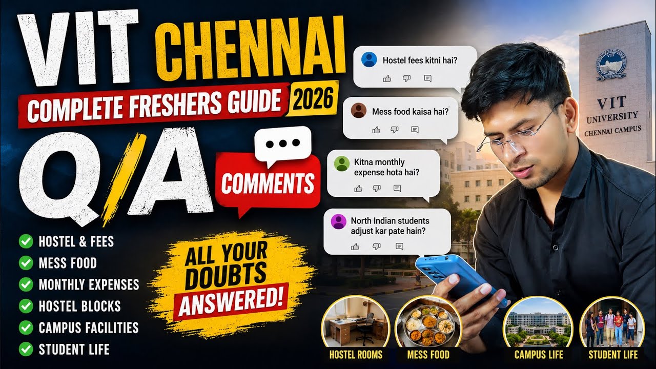 Before Joining VIT Chennai Watch This! | Hostel, Fees, Food & Student Life 2026