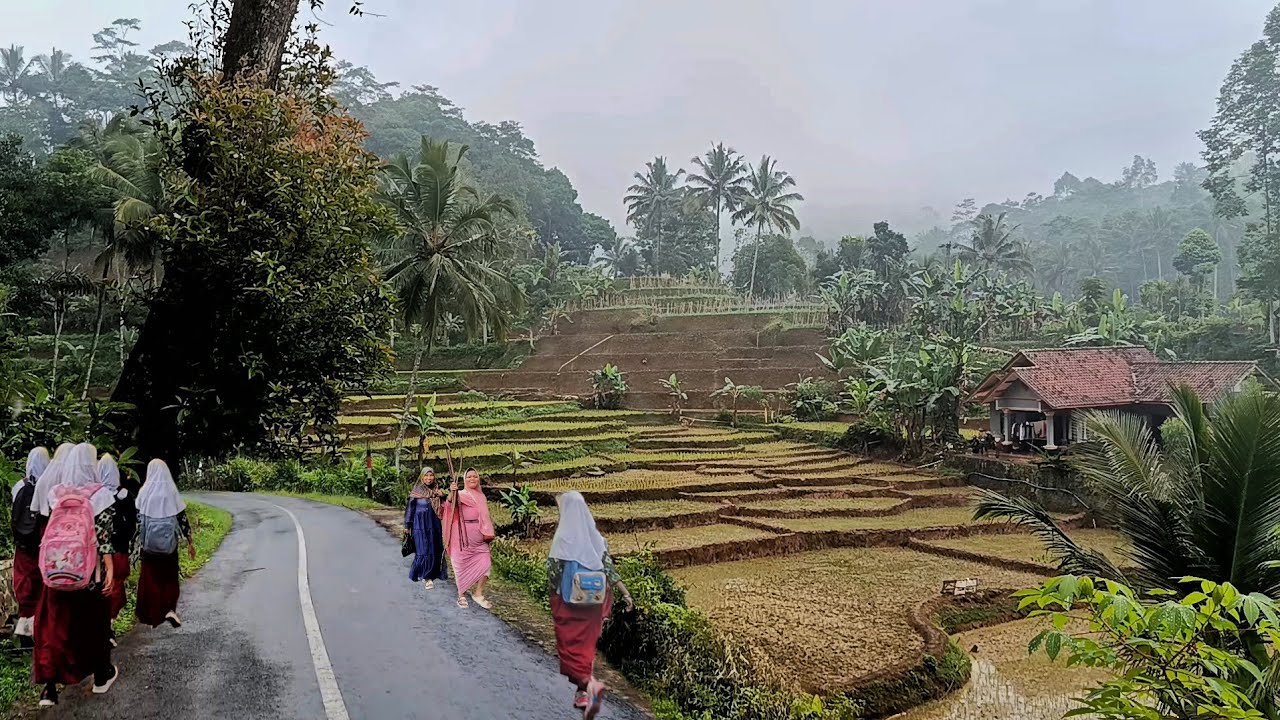 Pagi gerimis di kampung tertinggi makan damai makin syahdu hiduoun makin di buat tenang