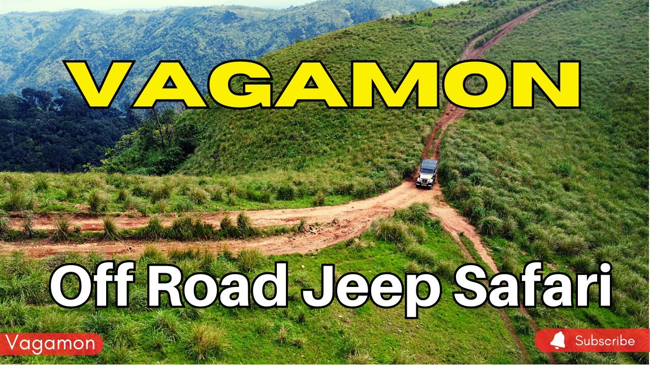 Vagamon Off Road Jeep Safari, Waterfall, Tunnel. Vagamon, Kerala, India.