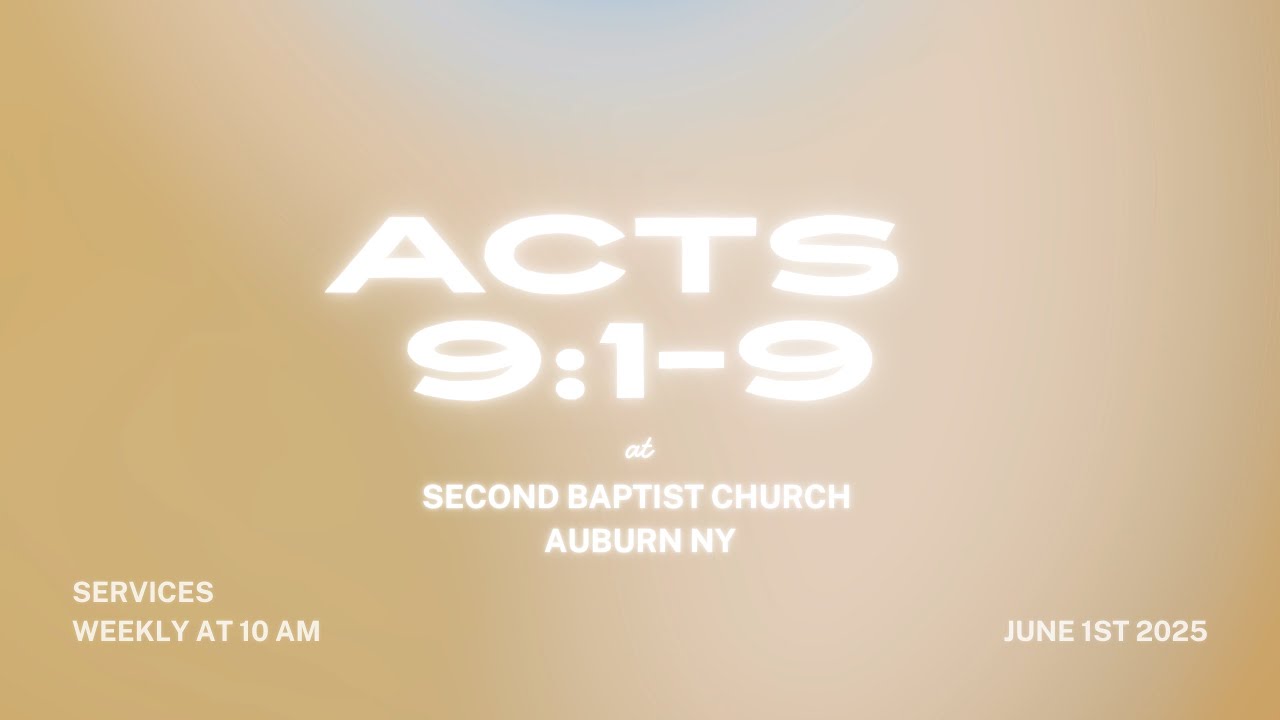 From Death to Life (Part 1)  -  Acts 9:1-9