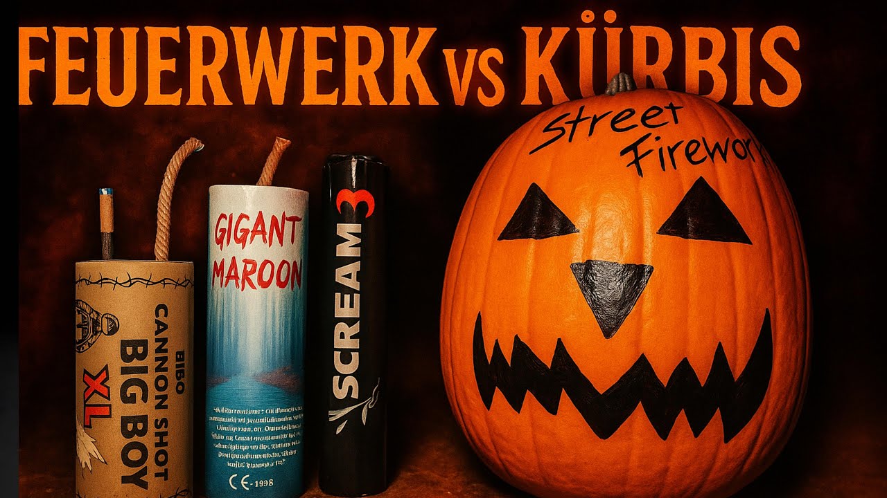 FEUERWERK vs KÜRBIS | Gigant Maroon, Scream Firecracker, Big Boy XL & Polenböller 🎃😱