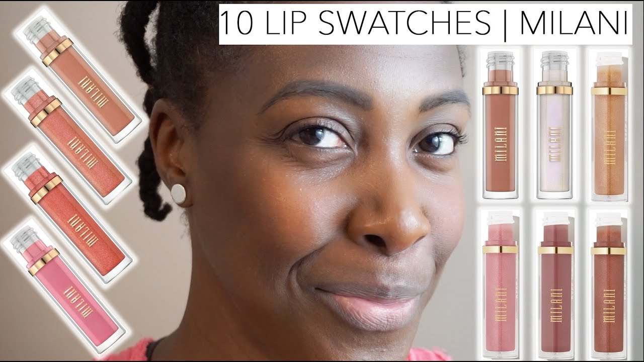 Milani Keep It Full Lip Plumping Gloss | Review & 10 Lip Swatches on Dark Skin