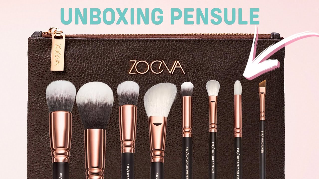 Set de pensule ZOEVA pentru makeup superb | Unboxing Review Rose Golden Luxury | Trucuri feminine