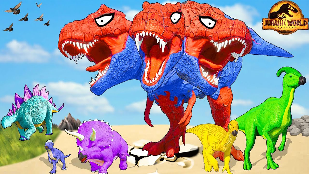 Spiderman Distortus Rex Rescue All Superheroes Dinosaurs From Patrol Team Rebirth Jurassic Spiderman