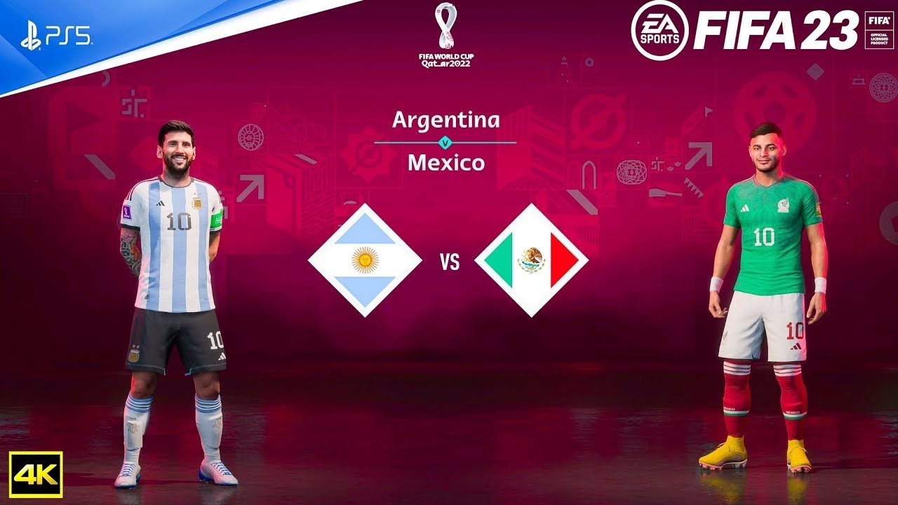 FIFA 23 | COPA MUNDIAL QATAR 2022 | ARGENTINA VS MEXICO | 4K 60FPS | PS5