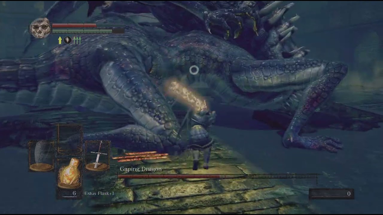 DARK SOULS: REMASTERED- Gaping Dragon boss fight