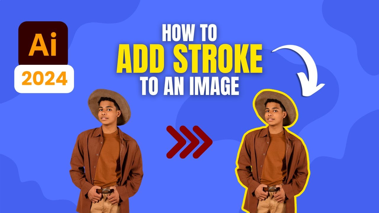 How to Add Stroke to png in Illustrator