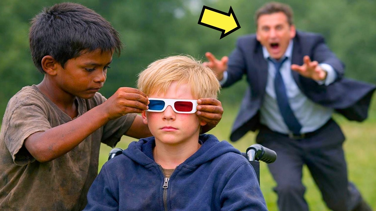 EL HIJO DEL MILLONARIO NACIÓ CIEGO… PERO UN MENDIGO AGARRÓ UNOS LENTES 3D Y LO IMPOSIBLE…