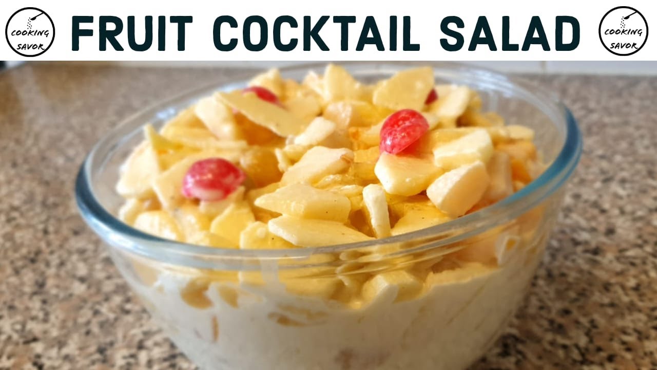How To Make Fruit Salad Using Canned Fruit Cocktail | Quick And Easy Recipe | Cooking Savor