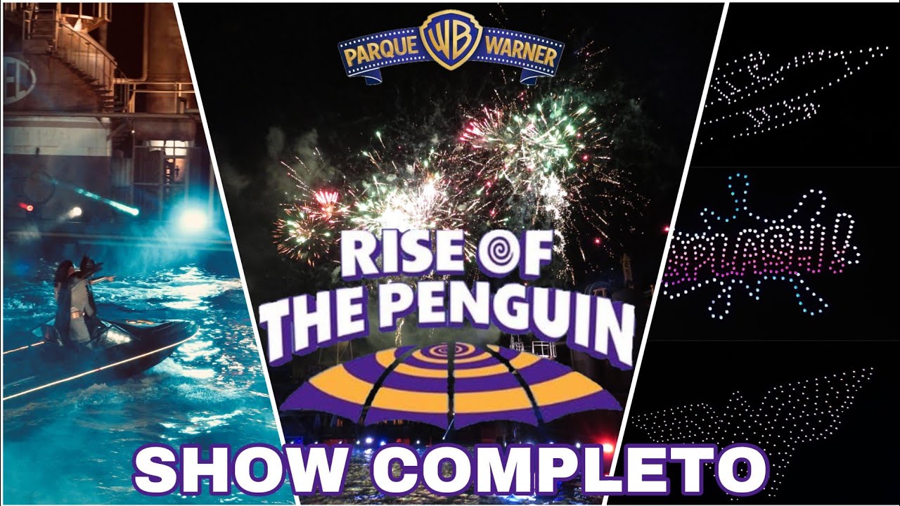 JUSTICE LEAGUE: RISE OF THE PENGUIN 🐧 | Nuevo espectáculo COMPLETO en Parque Warner