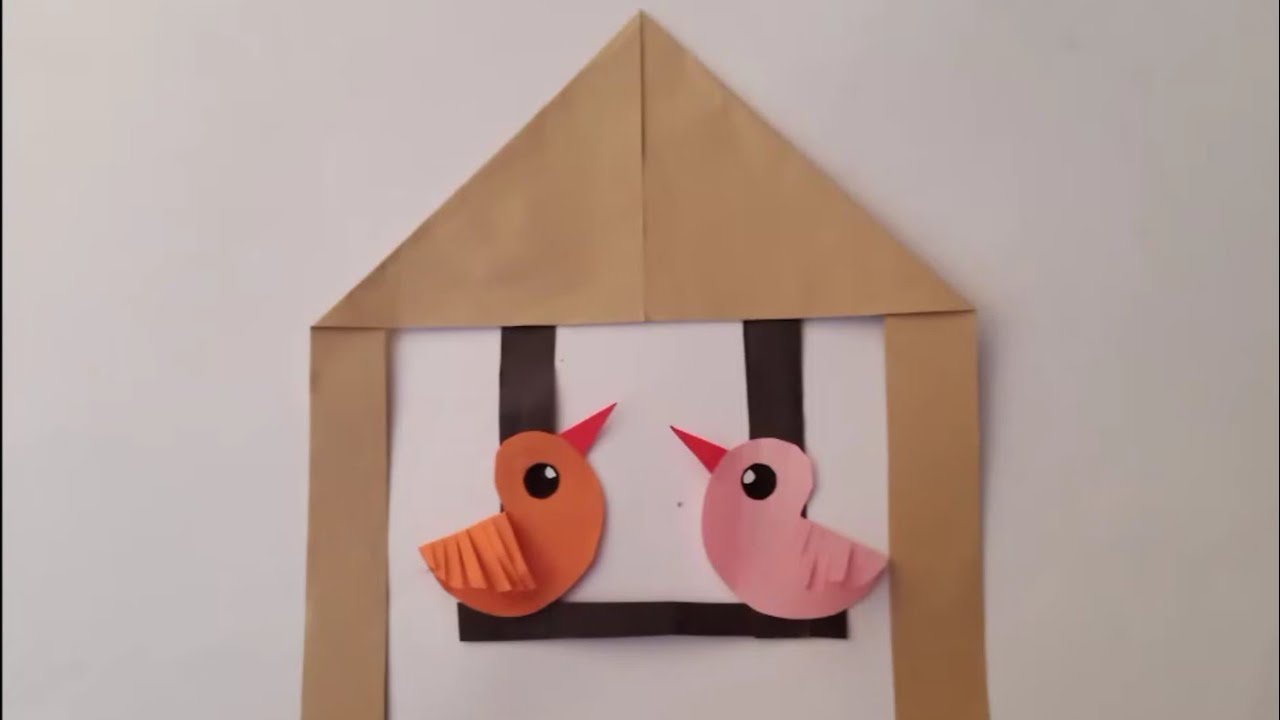 DIY Papírová ptáci kleč/Jak vyrobit ptáčka z papíru