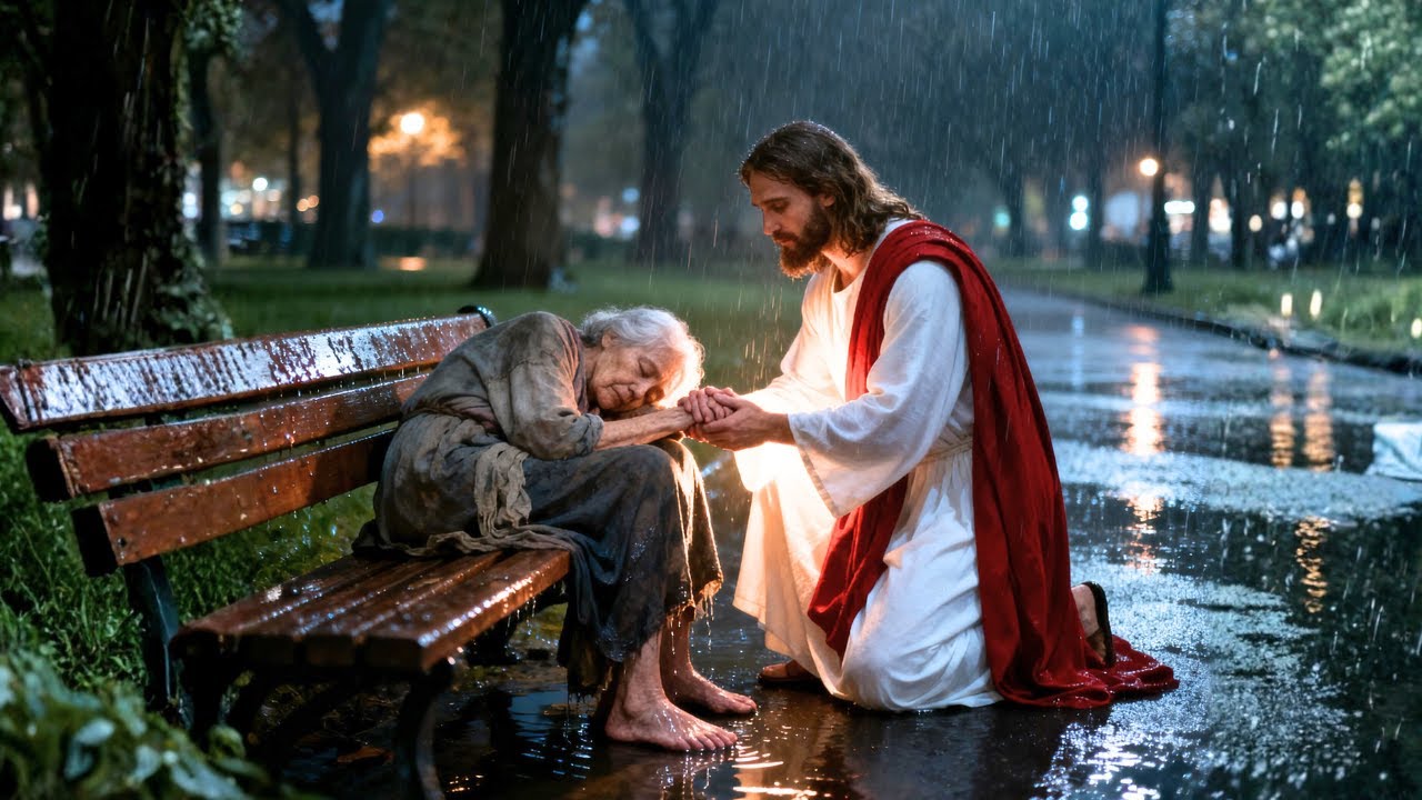 82-letnia kobieta zemdlała z głodu na mokrej ławce, a Jezus Chrystus dokonał dla niej cudu