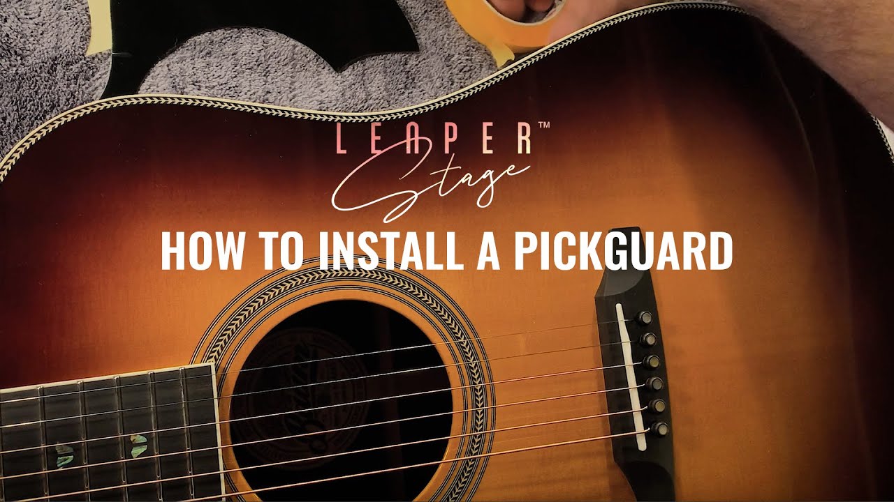 How to install an acoustic guitar pickguard | Leaper Stage | Baum Guitars