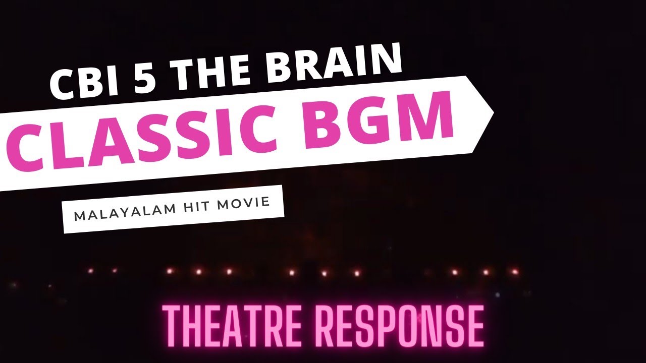 CBI 5 BGM Theatre response | Mammootty as Sethurama Iyer | CBI series | Thrissur Ragam Theatre