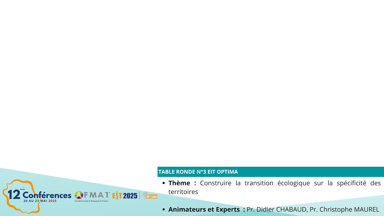 Table ronde n°3 EIT OPTIMA